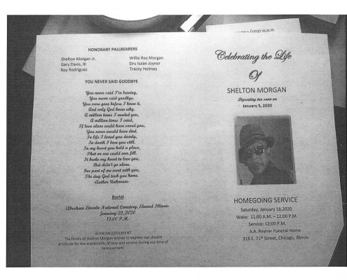 Shelton Morgan Obituary