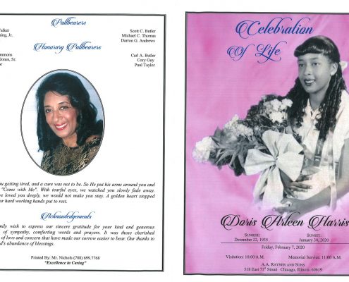 Doris A Harris Obituary