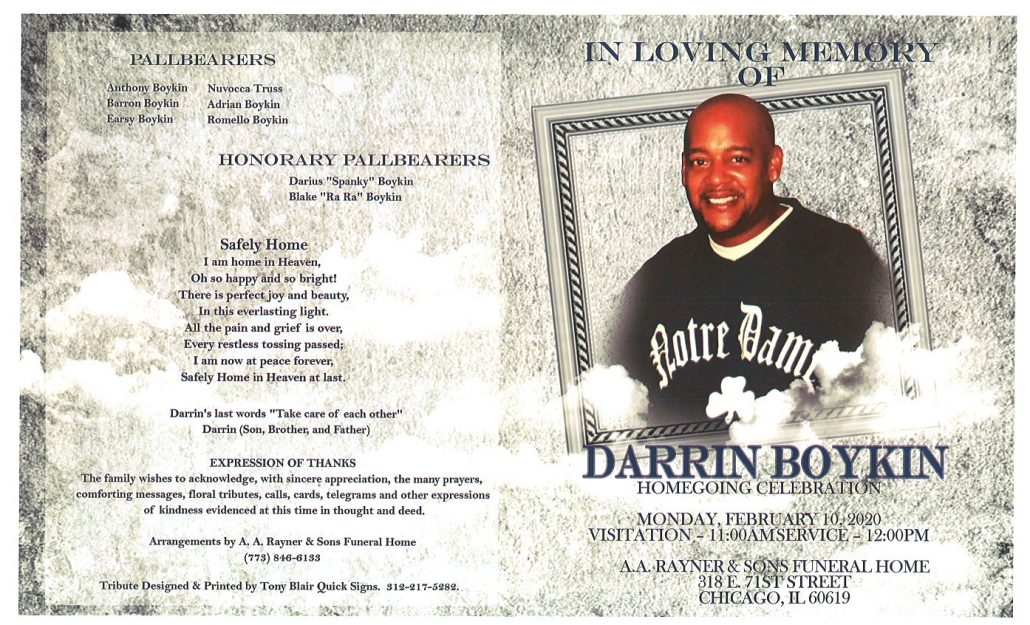 Darrin Boykin Obituary