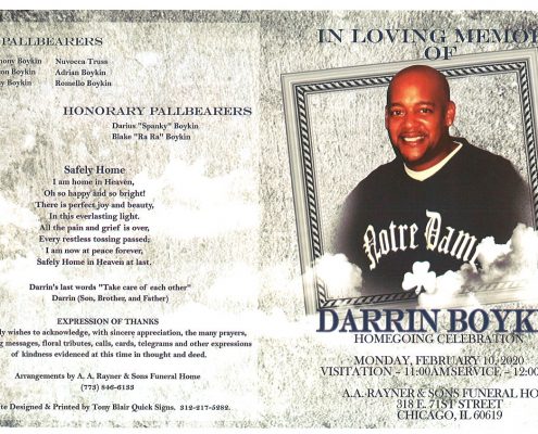 Darrin Boykin Obituary