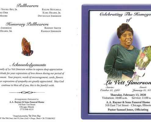 La Vett Jimerson Obituary