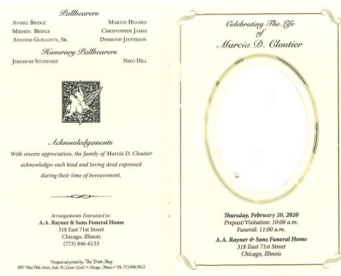 Marcia D Cloutier Obituary