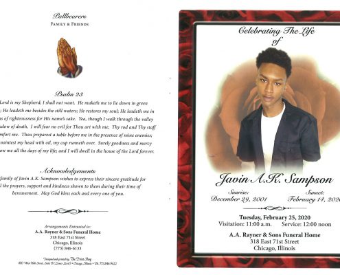 Javin Sampson Obituary