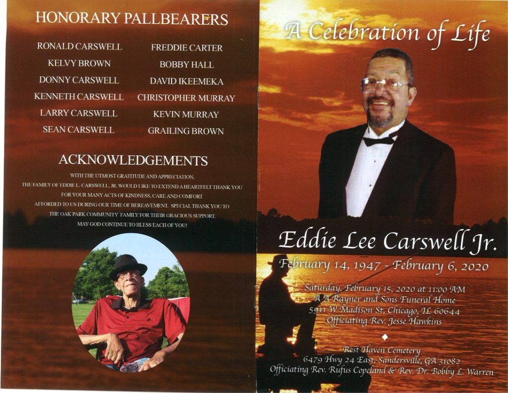 Eddie L Carswell Jr Obituary
