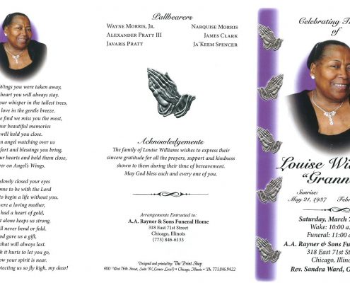 Louise Williams Obituary