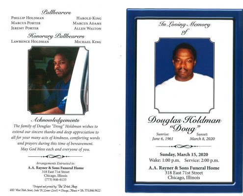 Douglas Holdman Obituary