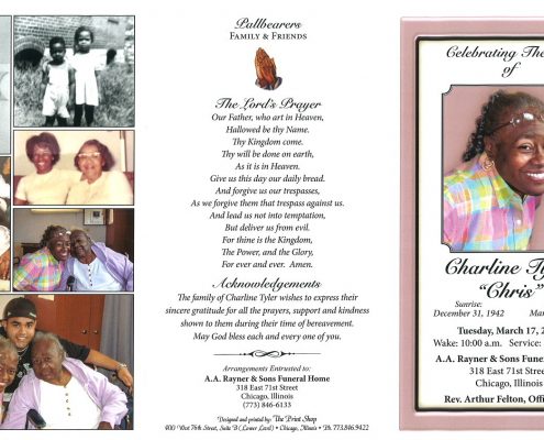 Charline Tyler Obituary