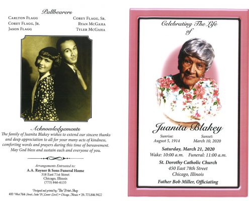 Juanita Blakey Obituary