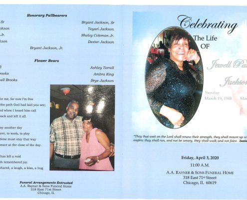 Jewell P Jackson Obituary