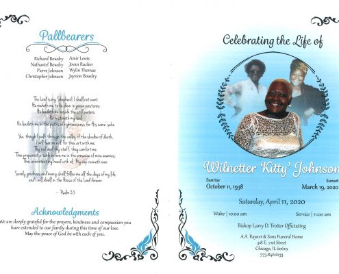 Wilnetter Johnson Obituary