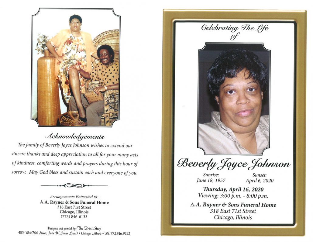 Beverly J Johnson Obituary