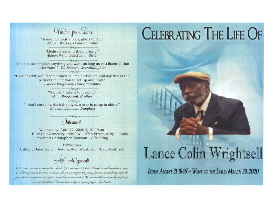 Lance Wrightsell Obituary