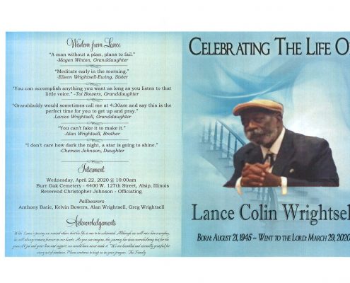 Lance Wrightsell Obituary