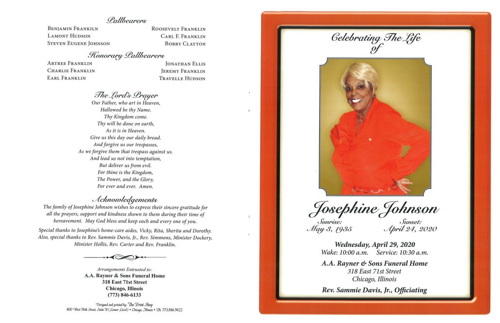 Josephine Johnson Obituary