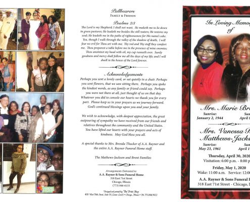 Mrs Marie Brent Obituary