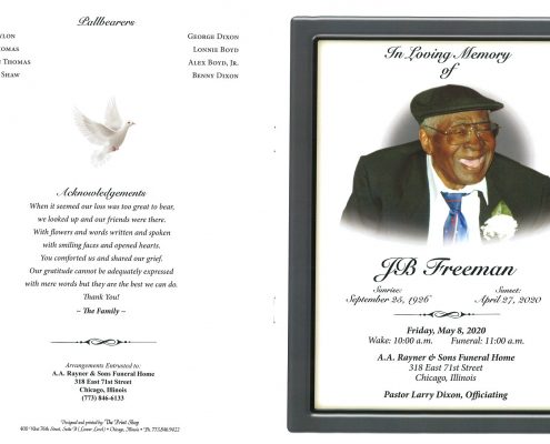 JB Freeman Obituary