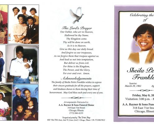 Sheila Franklin Obituary