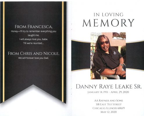 Danny Leake Sr Obituary