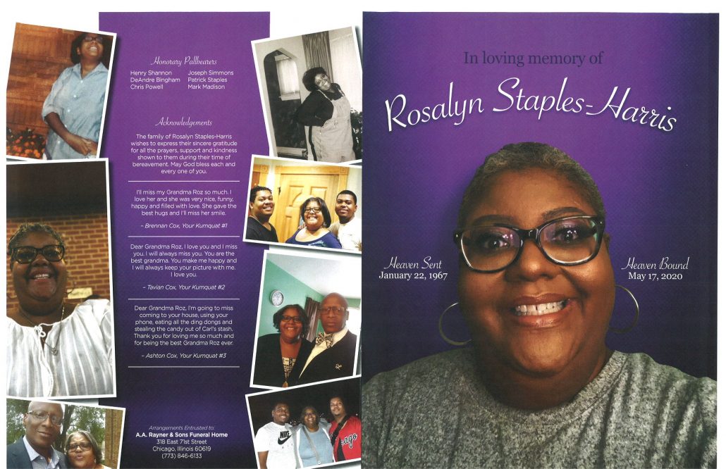 Rosalyn Staples Harris Obituary
