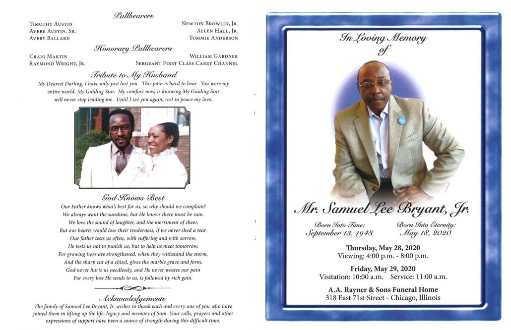 Mr Samuel L Bryant Jr Obituary