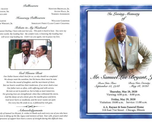 Mr Samuel L Bryant Jr Obituary