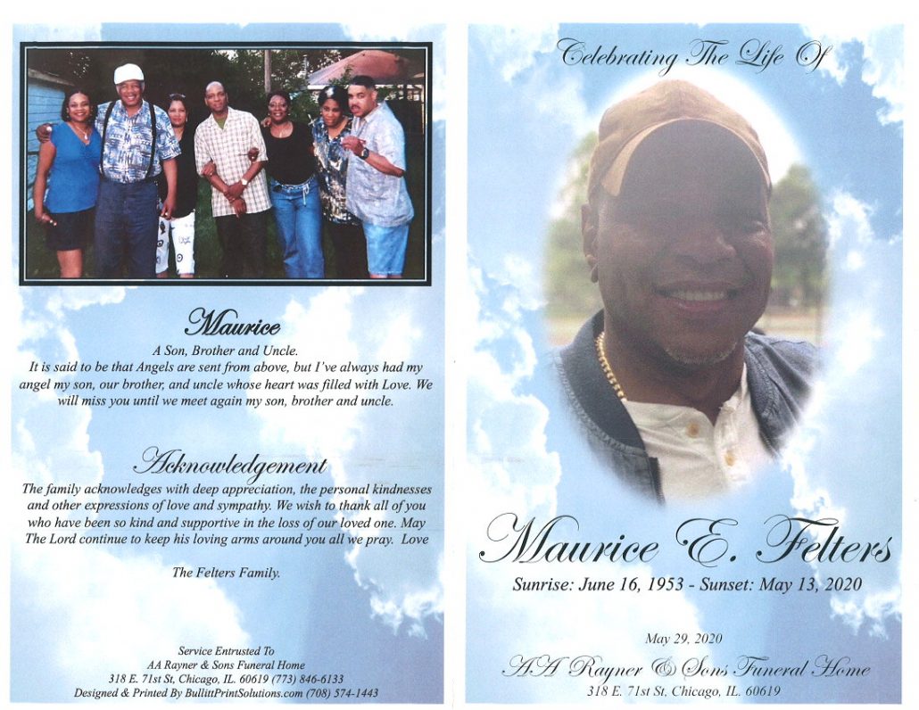 Maurice E Felters Obituary