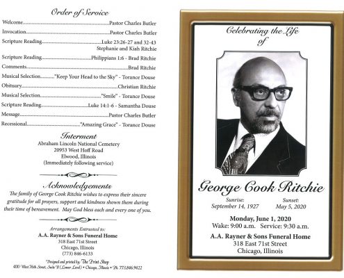 George C Ritchie Obituary