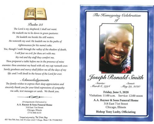 Joseph R Smith Obituary