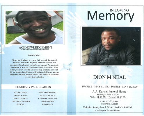 Dion M Neal Obituary