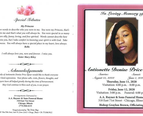 Antionette D Spear Obituary