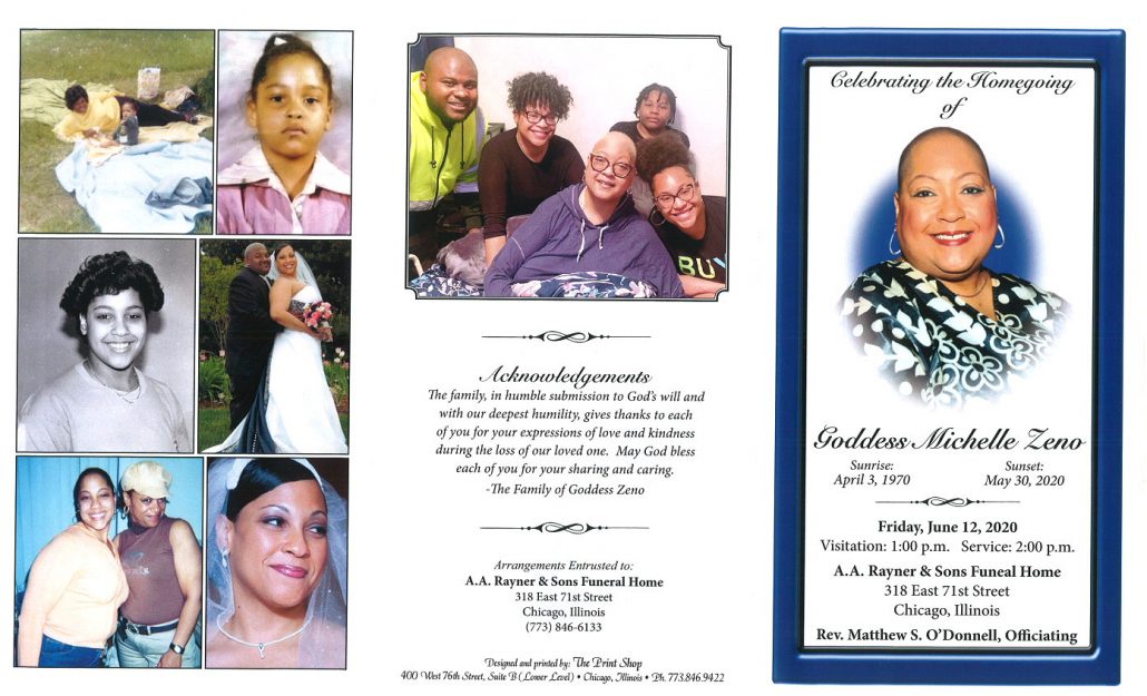 Goddess M Zeno Obituary