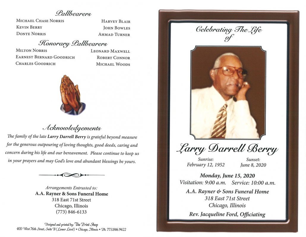 Larry D Berry Obituary