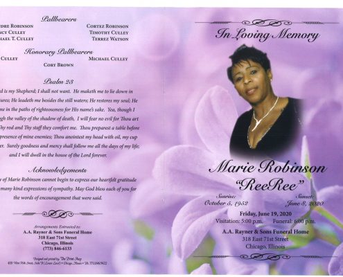 Marie Robinson Obituary