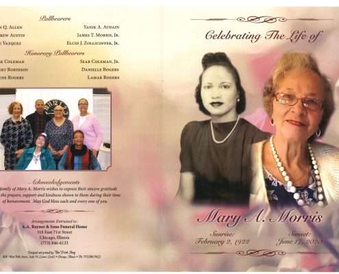 Mary A Morris Obituary