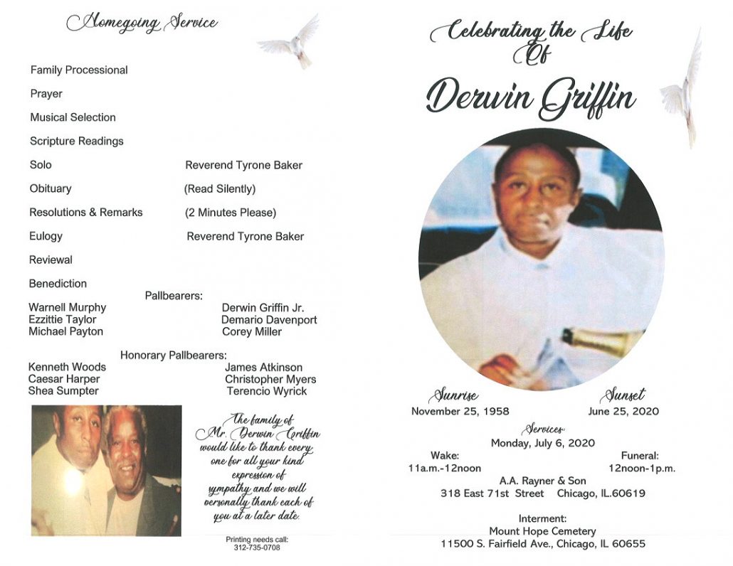 Derwin Griffin Obituary