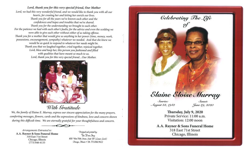 Elaine E Murray Obituary