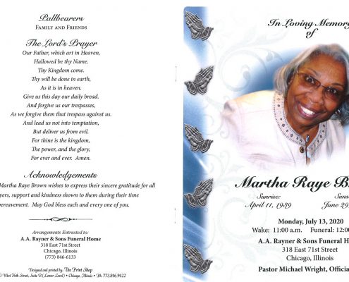 Martha R Brown Obituary