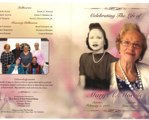 Mary A Morris Obituary