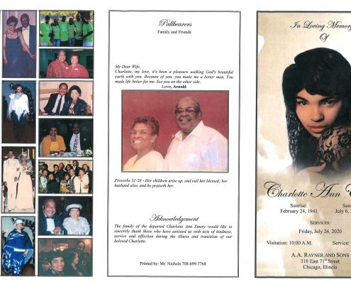 Charlotte A Emery Obituary