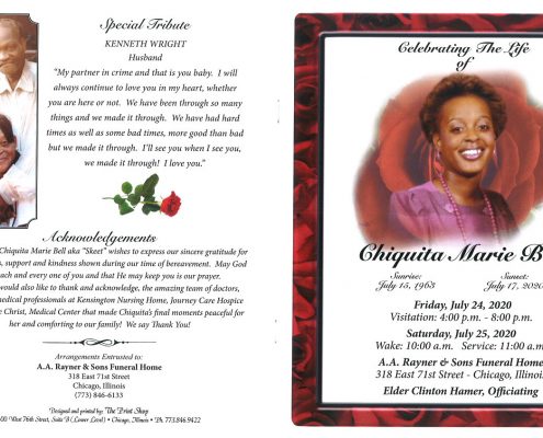 Chiquita M Bell Obituary