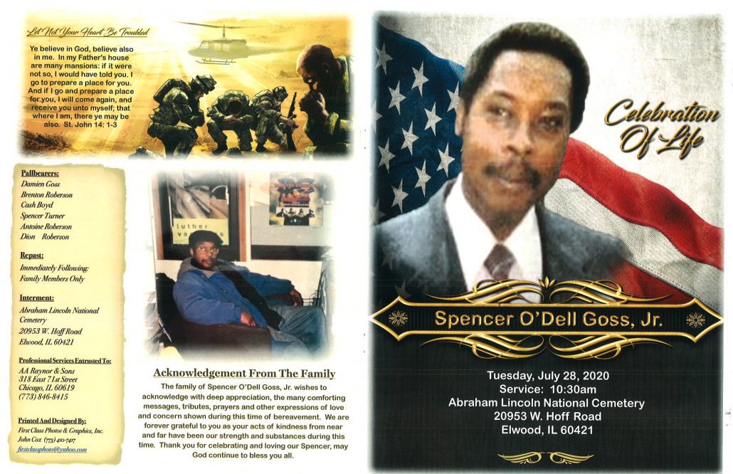 Spencer ODell Goss Jr Obituary