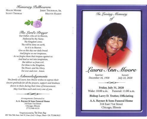 Laura Ann Moore Obituary