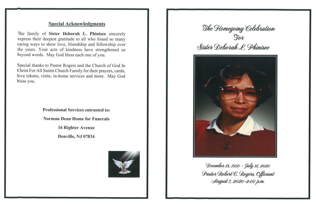 Deborah L Phinisee Obituary