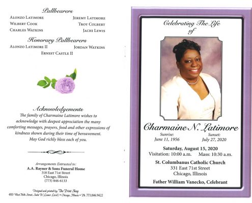 Charmaine N Latimore Obituary