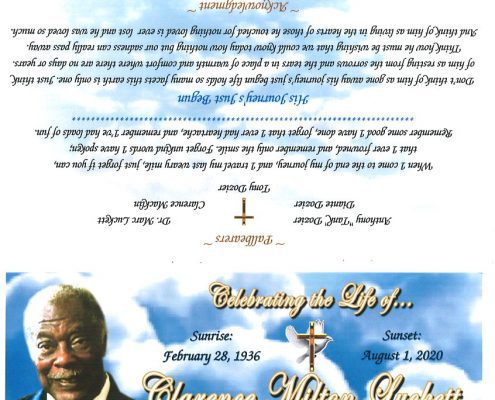 Clarence M Luckett Obituary