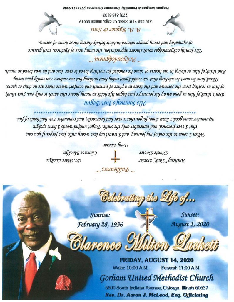 Clarence M Luckett Obituary