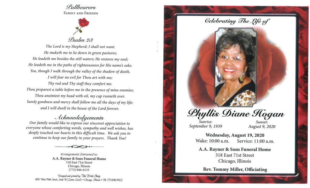 Phyllis D Hogan Obituary