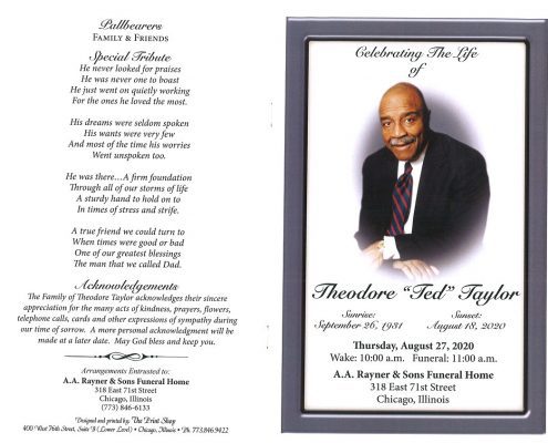 Theodore Taylor Obituary