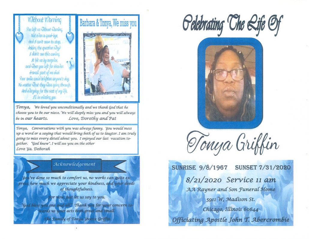 Tonya Griffin Obituary