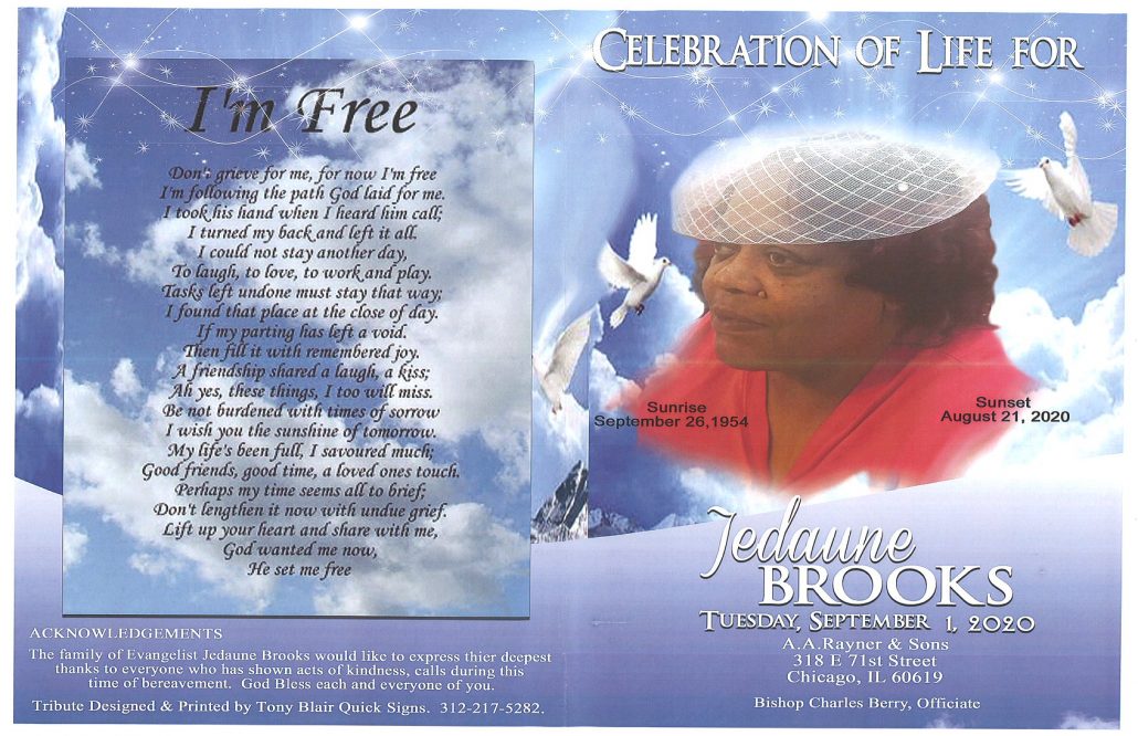 Jedaune Brooks Obituary